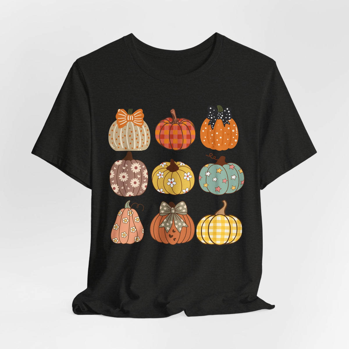 Fall Patchwork Pumpkins T-Shirt