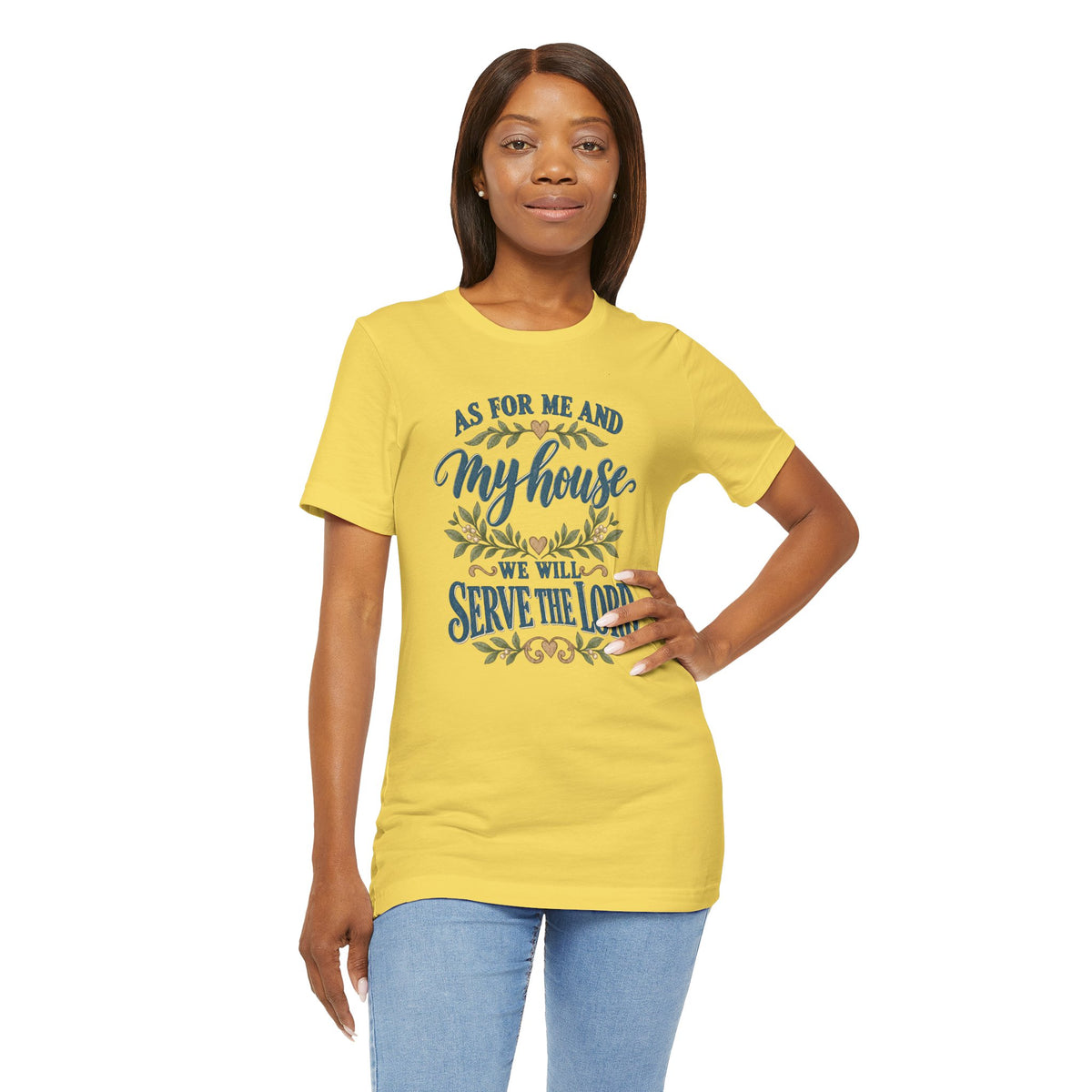 "As For Me And My House We Will Serve The Lord" Christian Tshirt