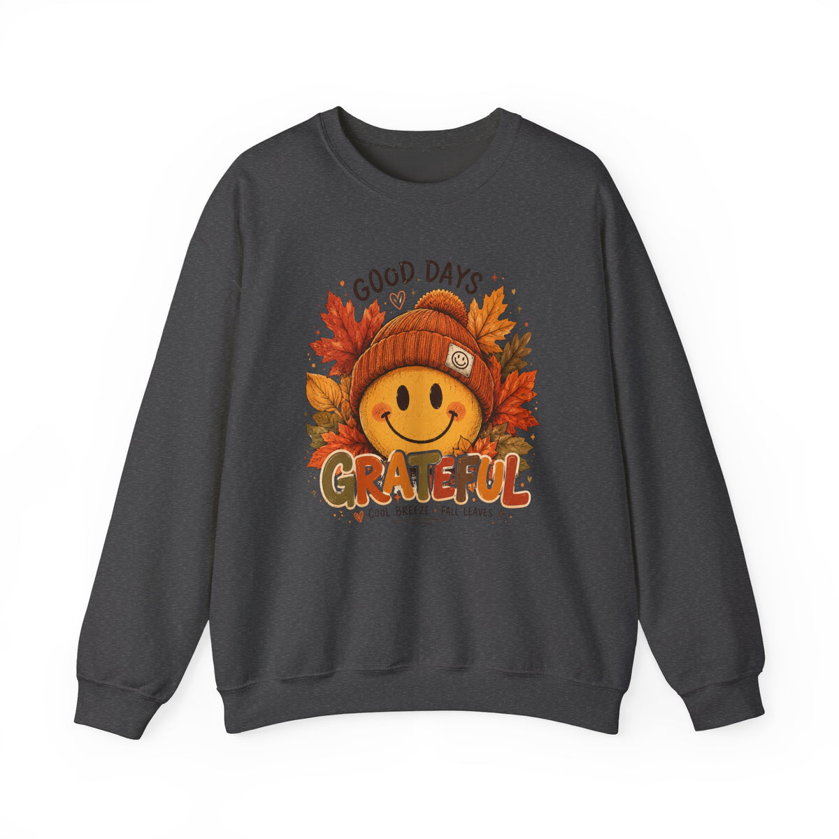 Grateful Fall Smile Crewneck Sweatshirt