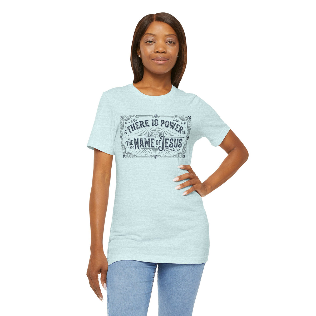 Jesus Name Power T‑Shirt — "There Is Power In The Name Of Jesus" Faith Tee
