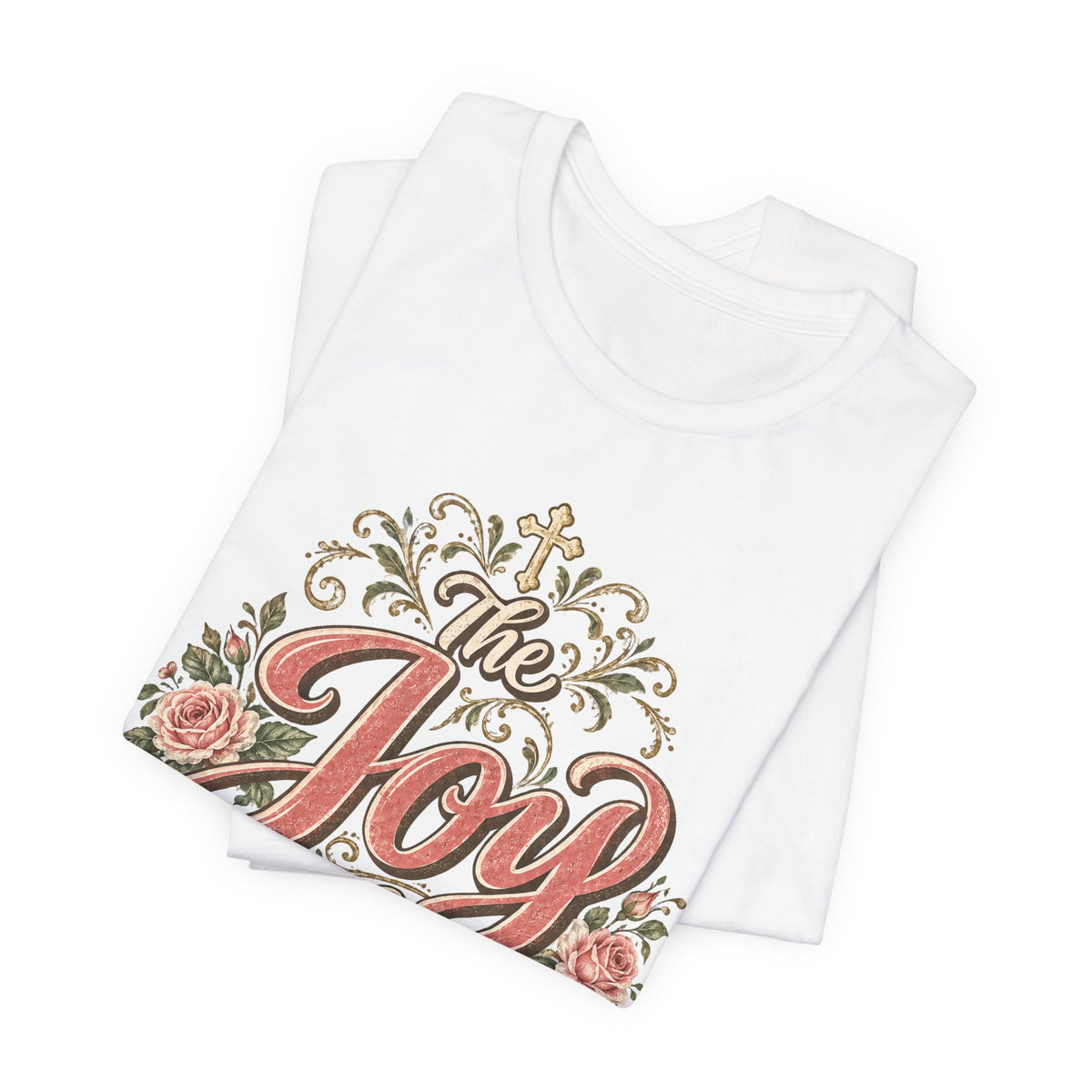 The Joy of the Lord Floral Christian Tee