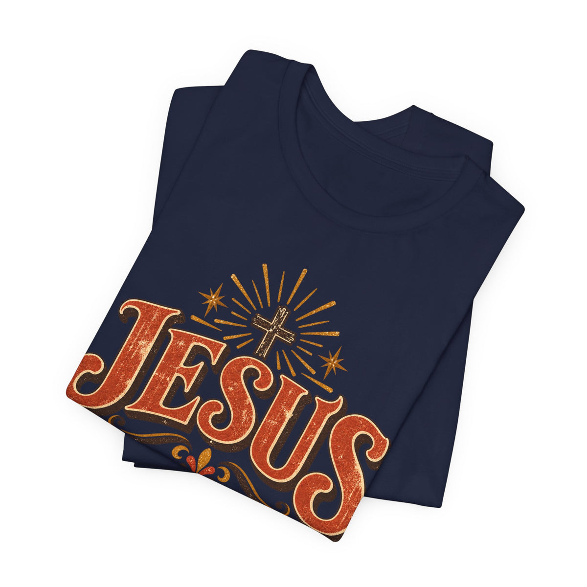 Jesus Vintage Cross T‑Shirt — Retro Faith Graphic Tee