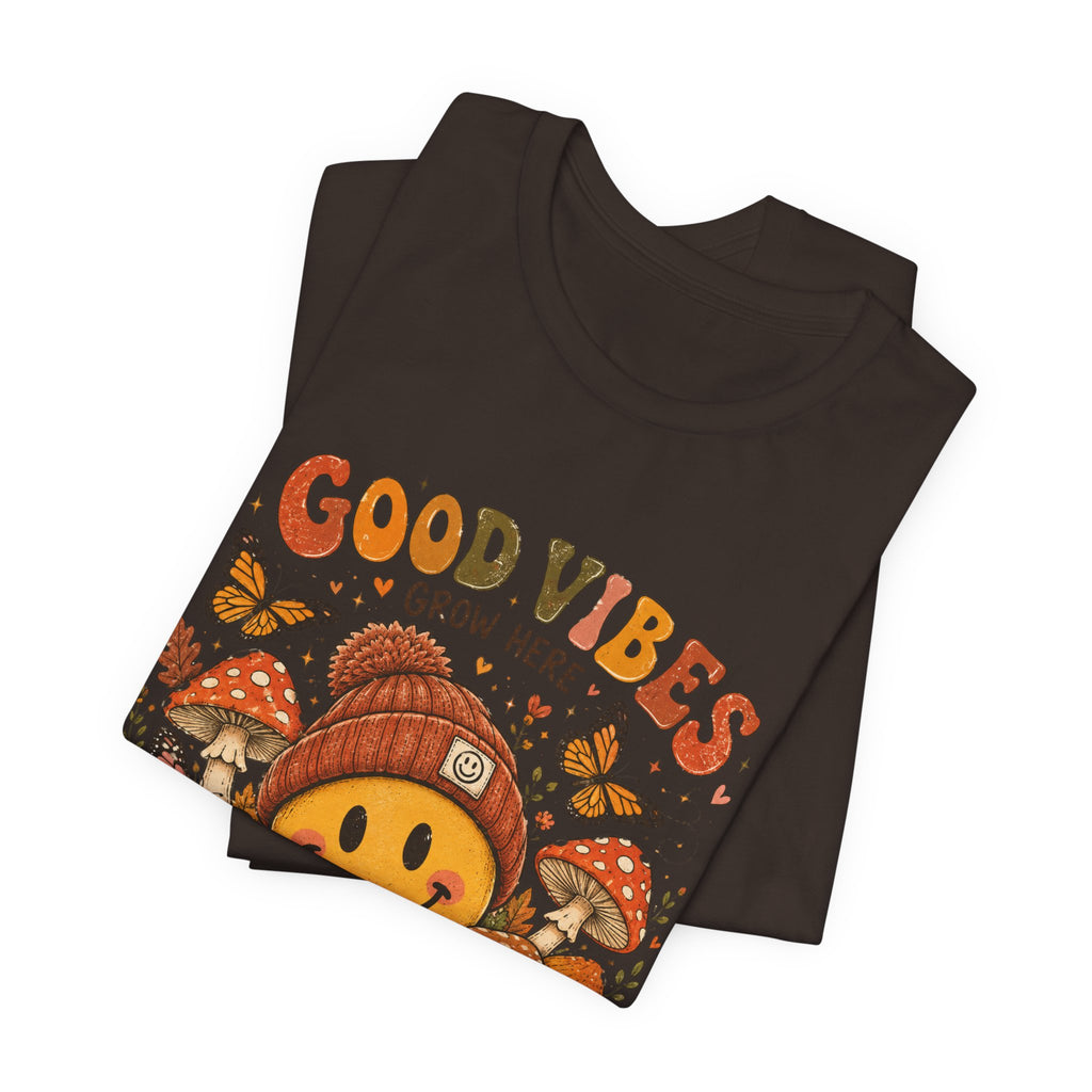 Good Vibes Grow Here Smiley Tee