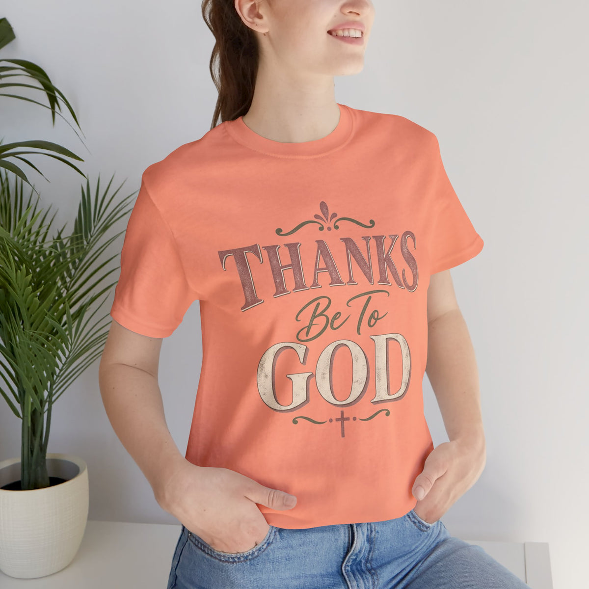 'Thanks Be to God' Tee — Inspirational Christian Faith T-Shirt
