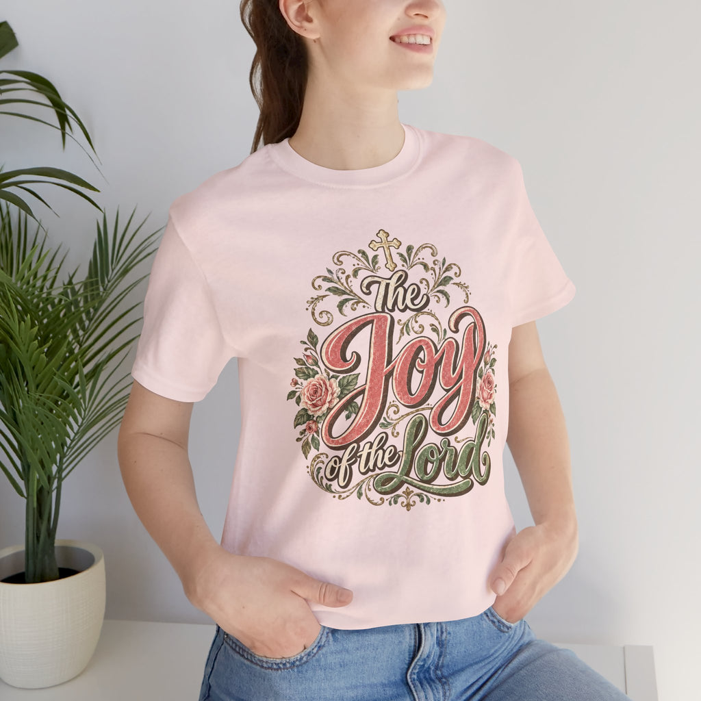 The Joy of the Lord Floral Christian Tee