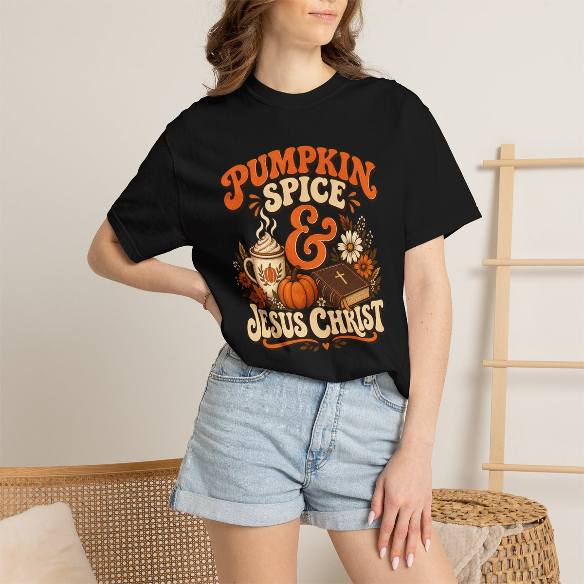 Pumpkin Spice & Jesus Christ T-Shirt