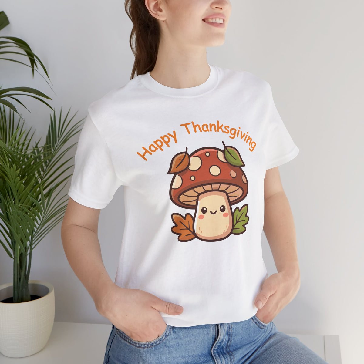 Happy Thanksgiving Cute Mushroom T-Shirt