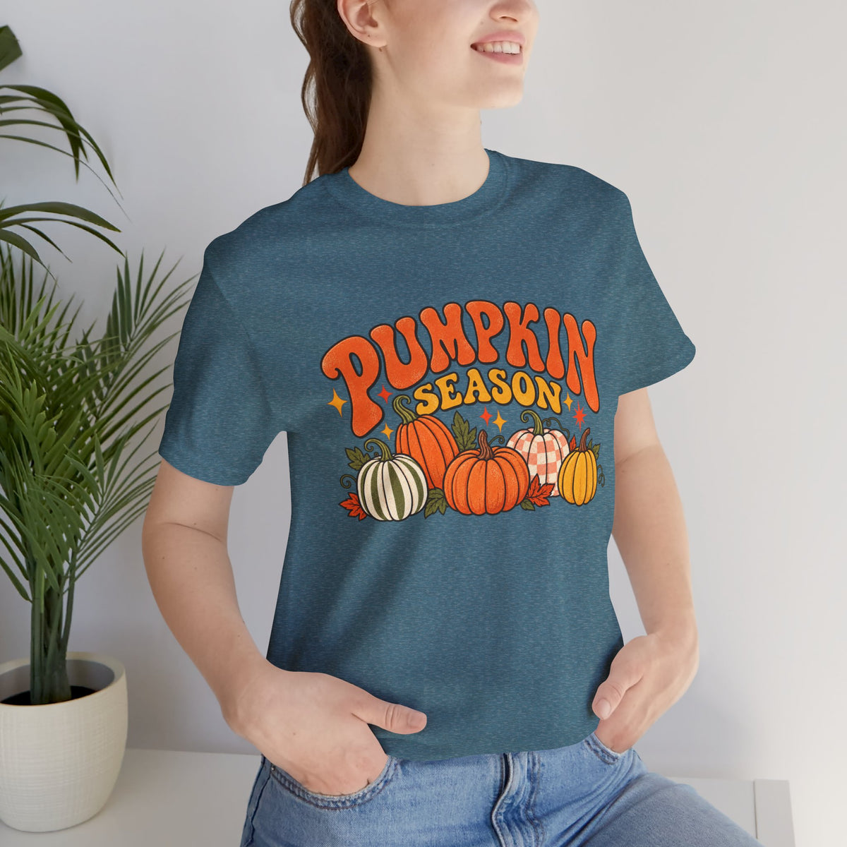 Pumpkin Season Tee — Retro Fall Pumpkin Graphic T-Shirt