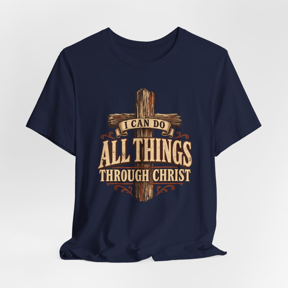 “I Can Do All Things Through Christ” Cross T shirt