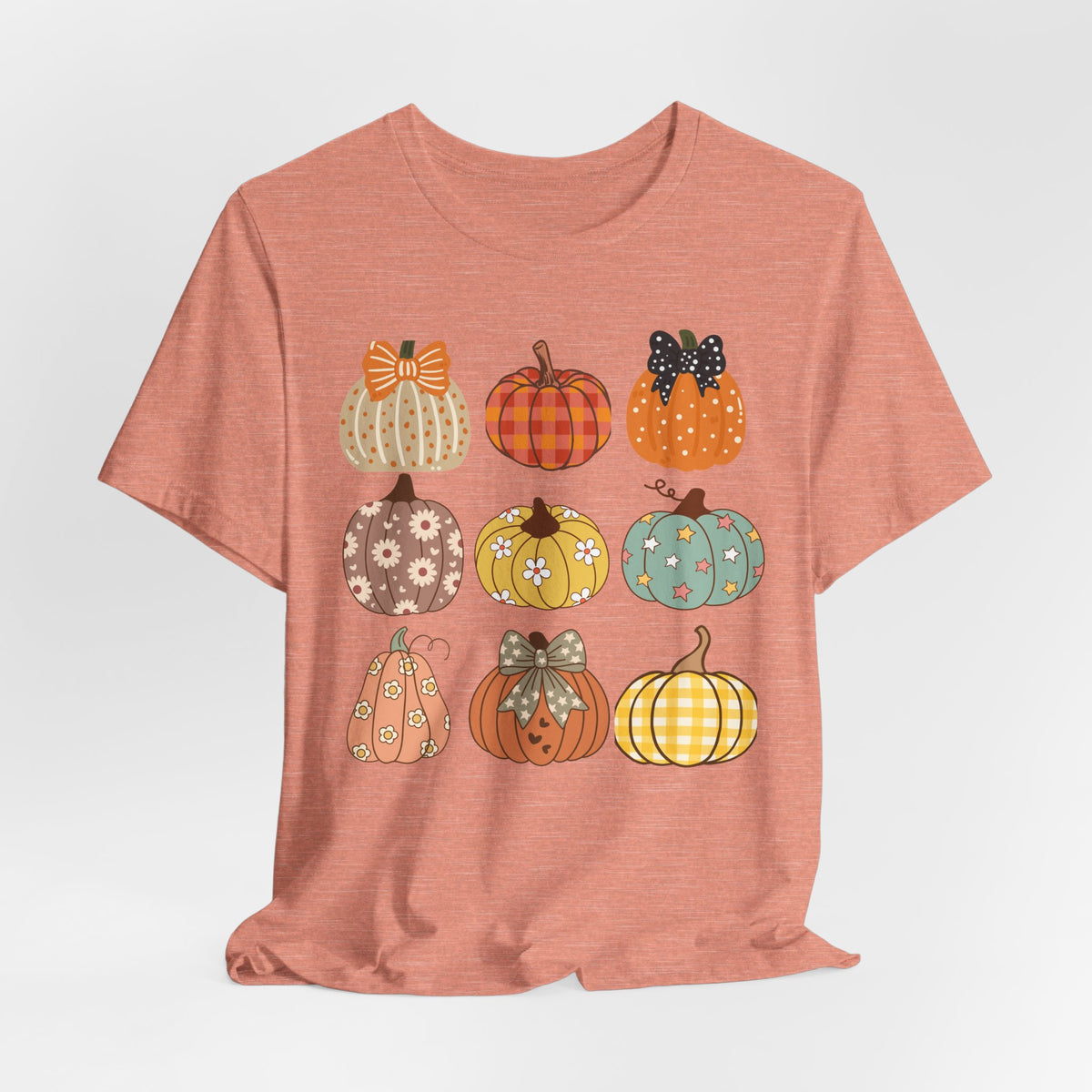 Fall Patchwork Pumpkins T-Shirt
