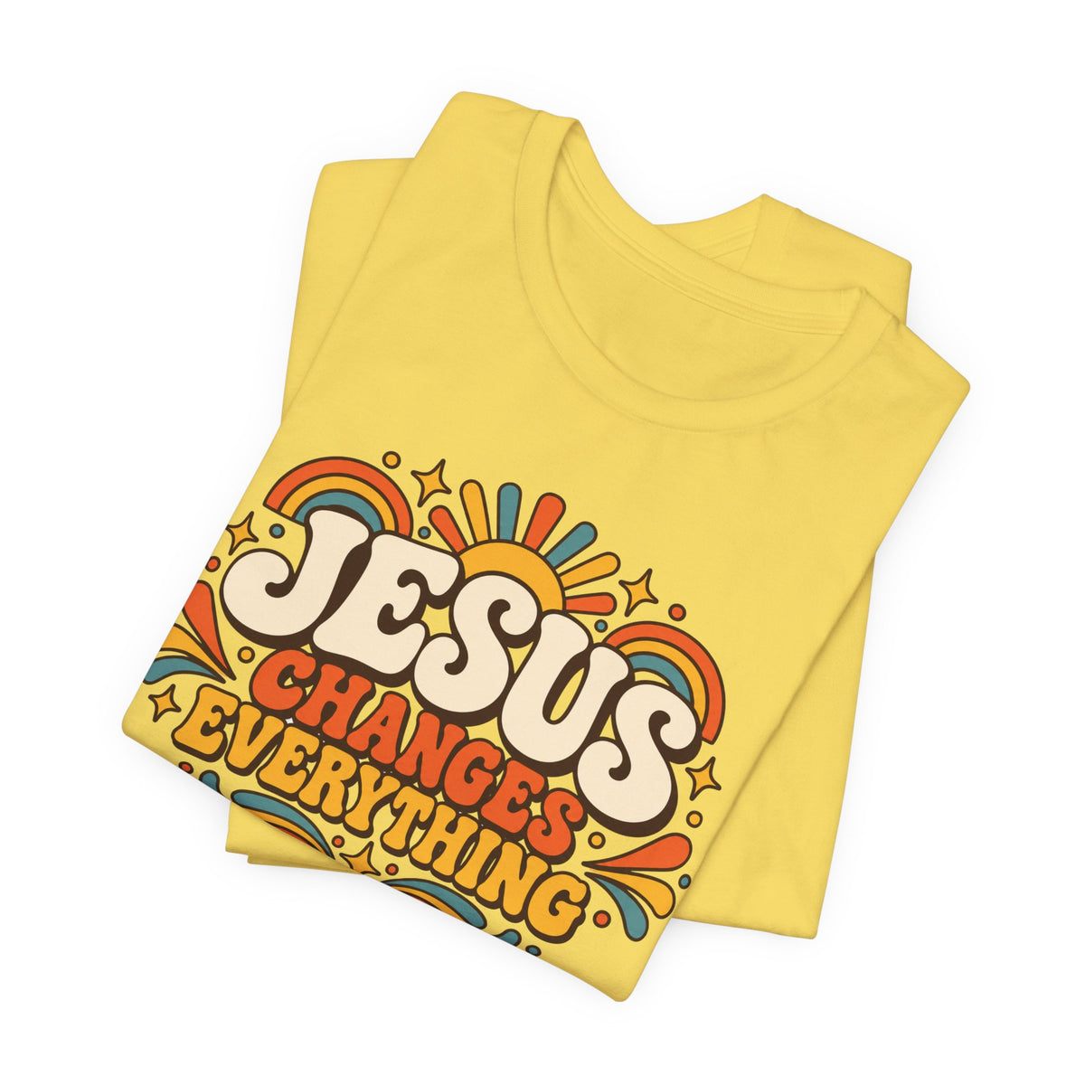 "Jesus Changes Everything" Retro Faith T shirt