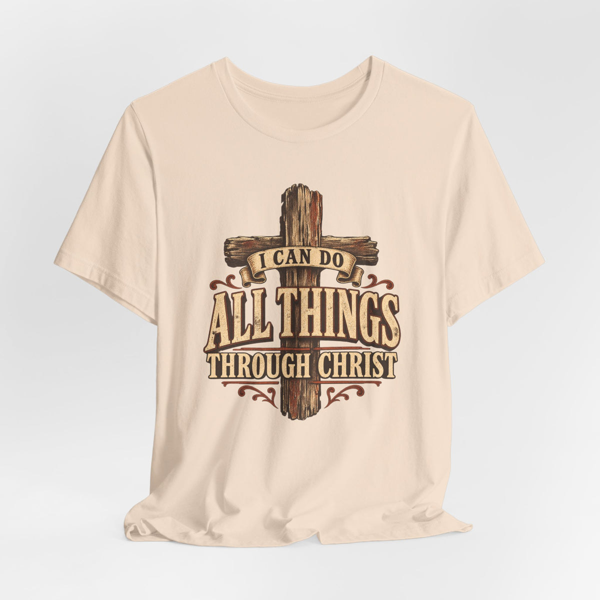 “I Can Do All Things Through Christ” Cross T shirt