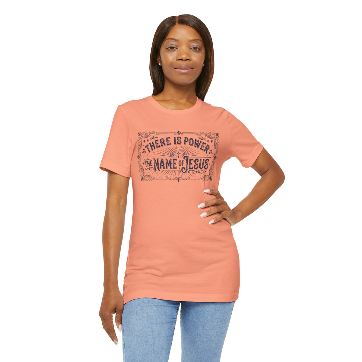 Jesus Name Power T‑Shirt — "There Is Power In The Name Of Jesus" Faith Tee