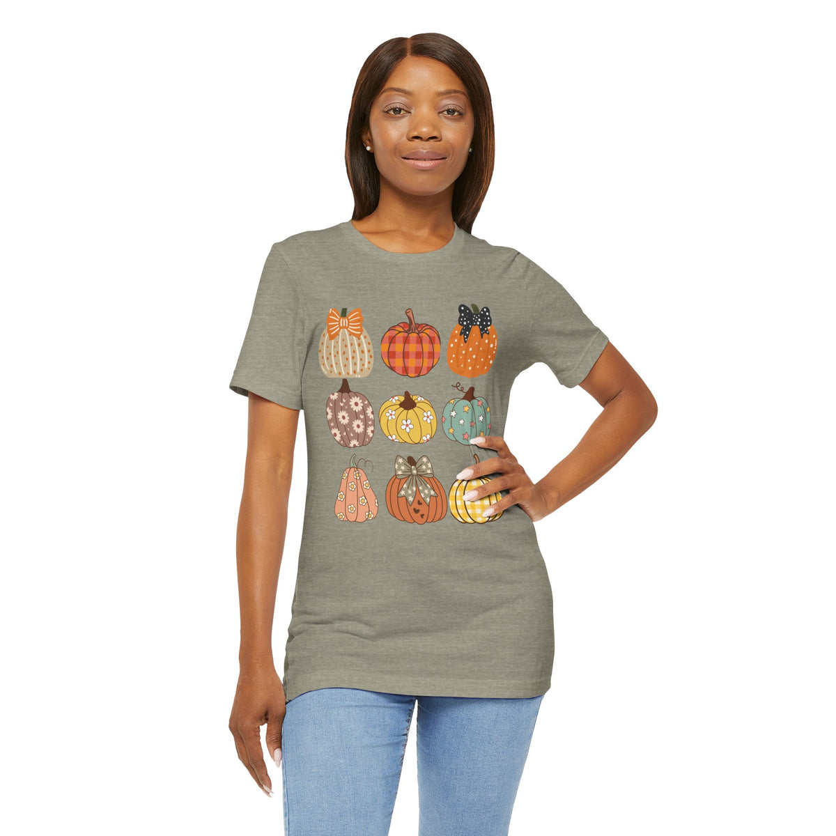 Cute Fall Pumpkins Graphic T-Shirt