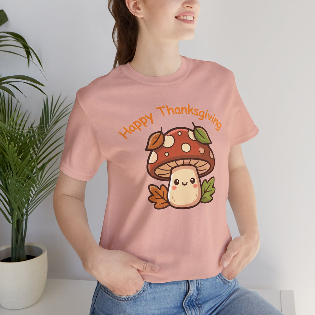 Happy Thanksgiving Cute Mushroom T-Shirt