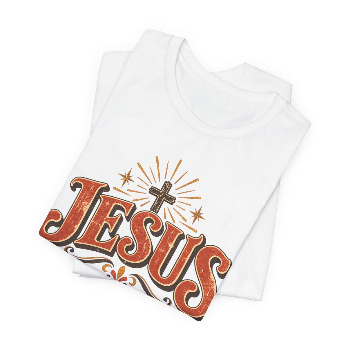 Jesus Vintage Cross T‑Shirt — Retro Faith Graphic Tee
