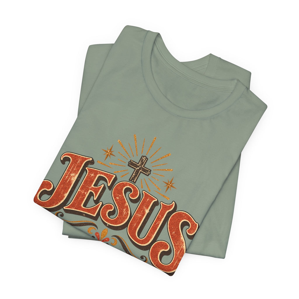 Jesus Vintage Cross T‑Shirt — Retro Faith Graphic Tee