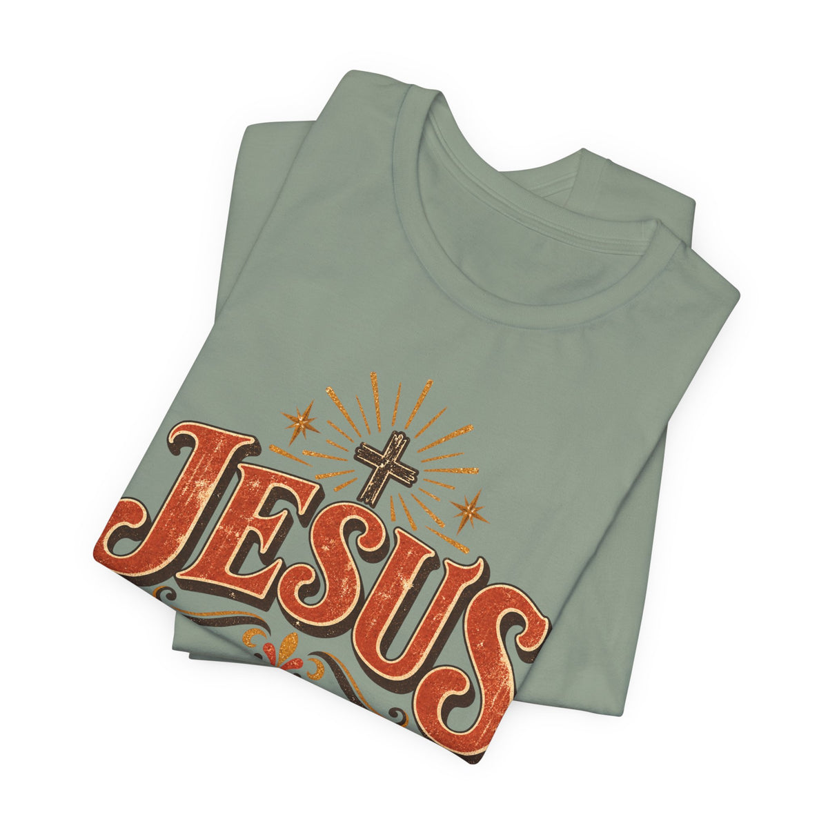 Jesus Vintage Cross T‑Shirt — Retro Faith Graphic Tee