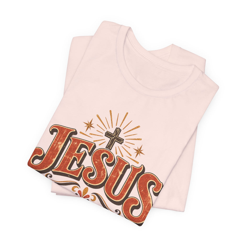 Jesus Vintage Cross T‑Shirt — Retro Faith Graphic Tee