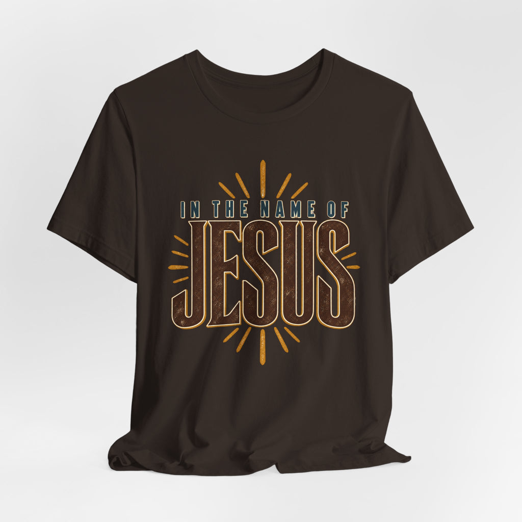 In The Name of Jesus T-Shirt — Inspirational Christian Faith Tee
