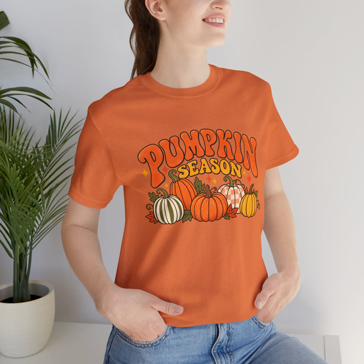Pumpkin Season Tee — Retro Fall Pumpkin Graphic T-Shirt