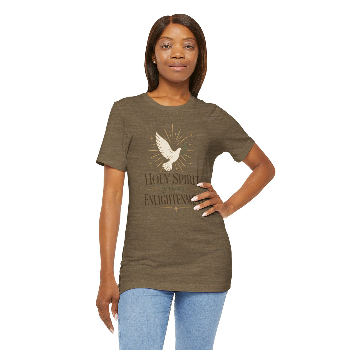 "Holy Spirit, give me Enlightenment" Christian Faith T-Shirt