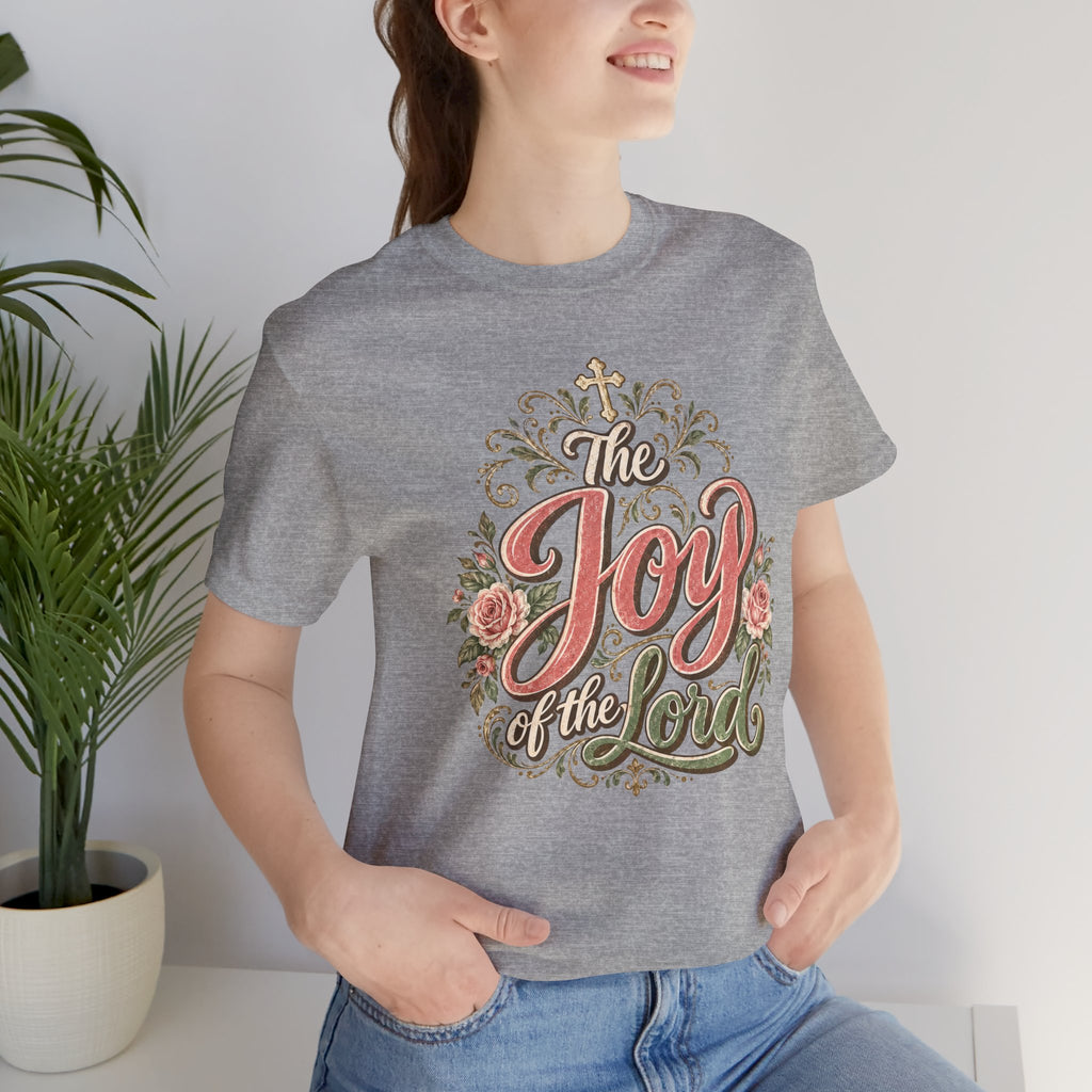 The Joy of the Lord Floral Christian Tee
