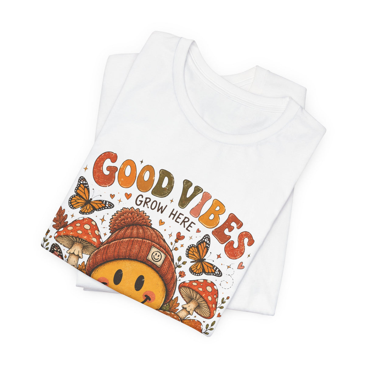 Good Vibes Grow Here Smiley Tee