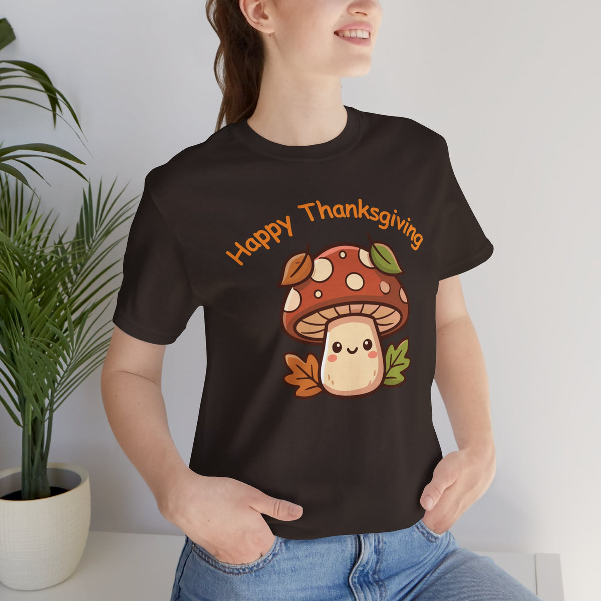 Happy Thanksgiving Cute Mushroom T-Shirt