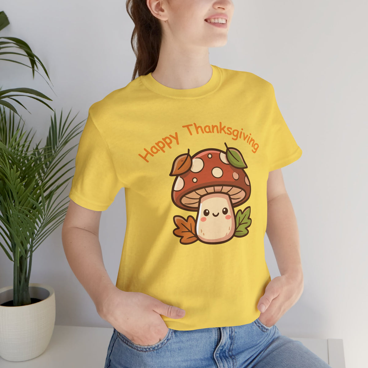 Happy Thanksgiving Cute Mushroom T-Shirt