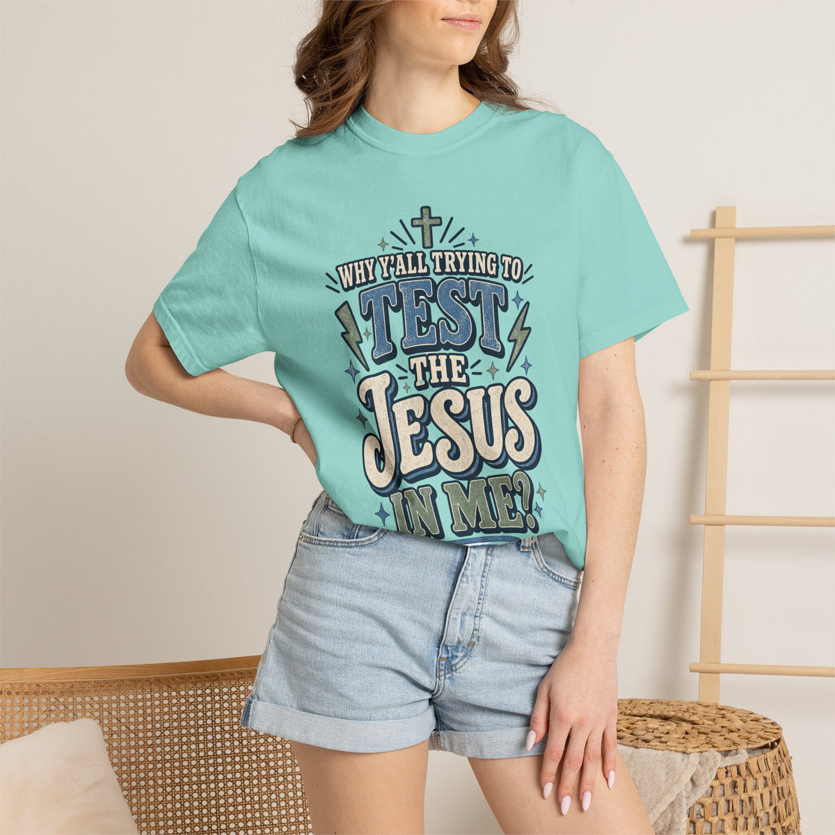 Why yall testing the Jesus in me T-shirt