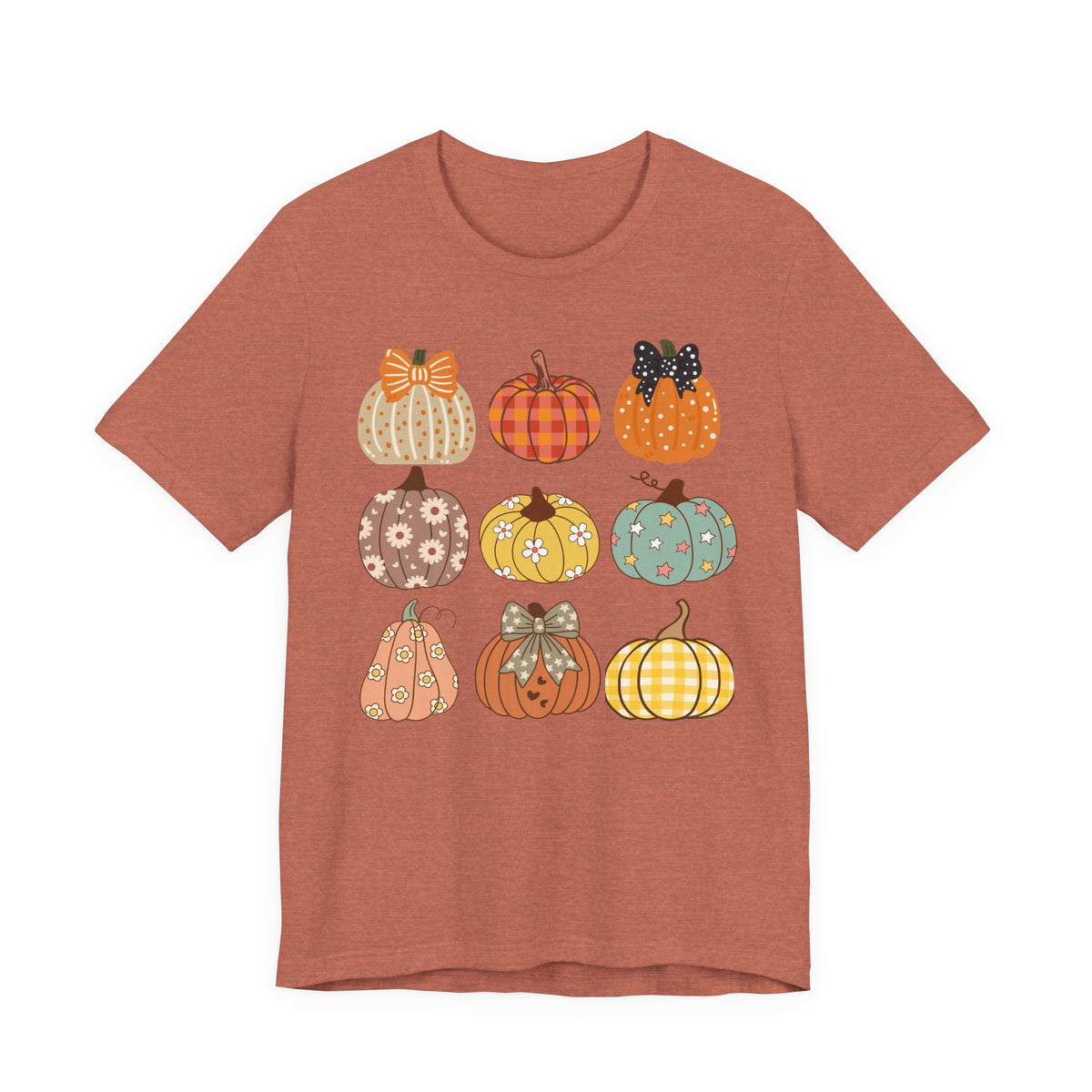 Fall Patchwork Pumpkins T-Shirt