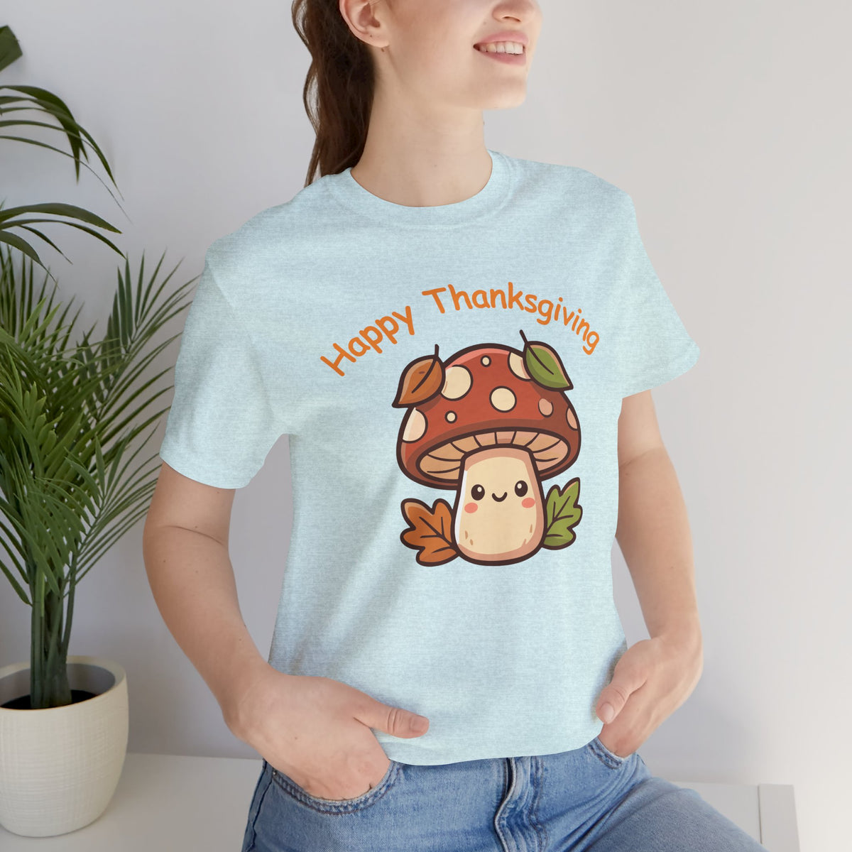 Happy Thanksgiving Cute Mushroom T-Shirt