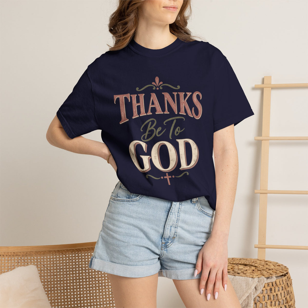 Thanks Be To God T-Shirt – Christian Faith Graphic Tee