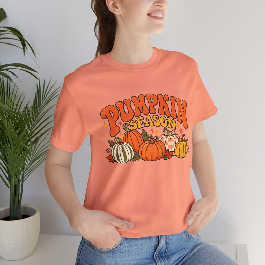 Pumpkin Season Tee — Retro Fall Pumpkin Graphic T-Shirt