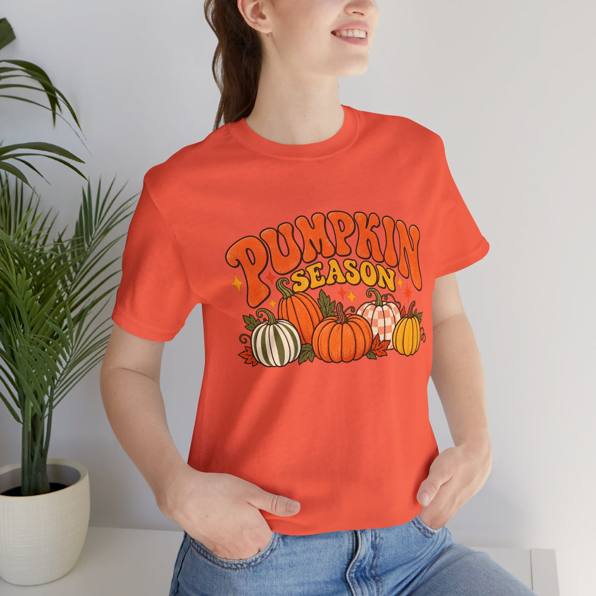 Pumpkin Season Tee — Retro Fall Pumpkin Graphic T-Shirt