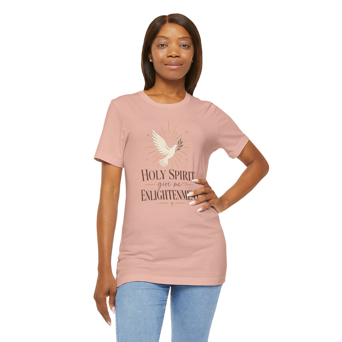 "Holy Spirit, give me Enlightenment" Christian Faith T-Shirt