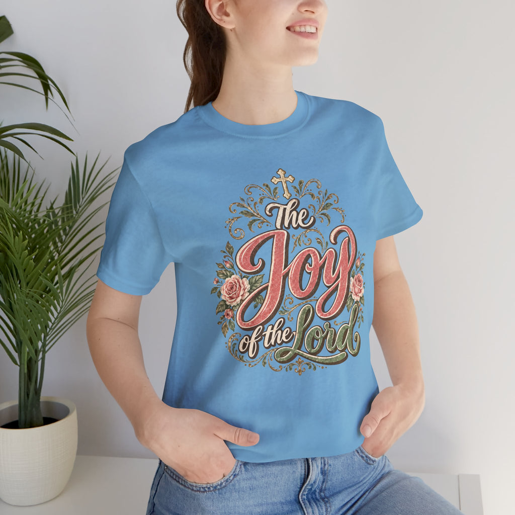The Joy of the Lord Floral Christian Tee