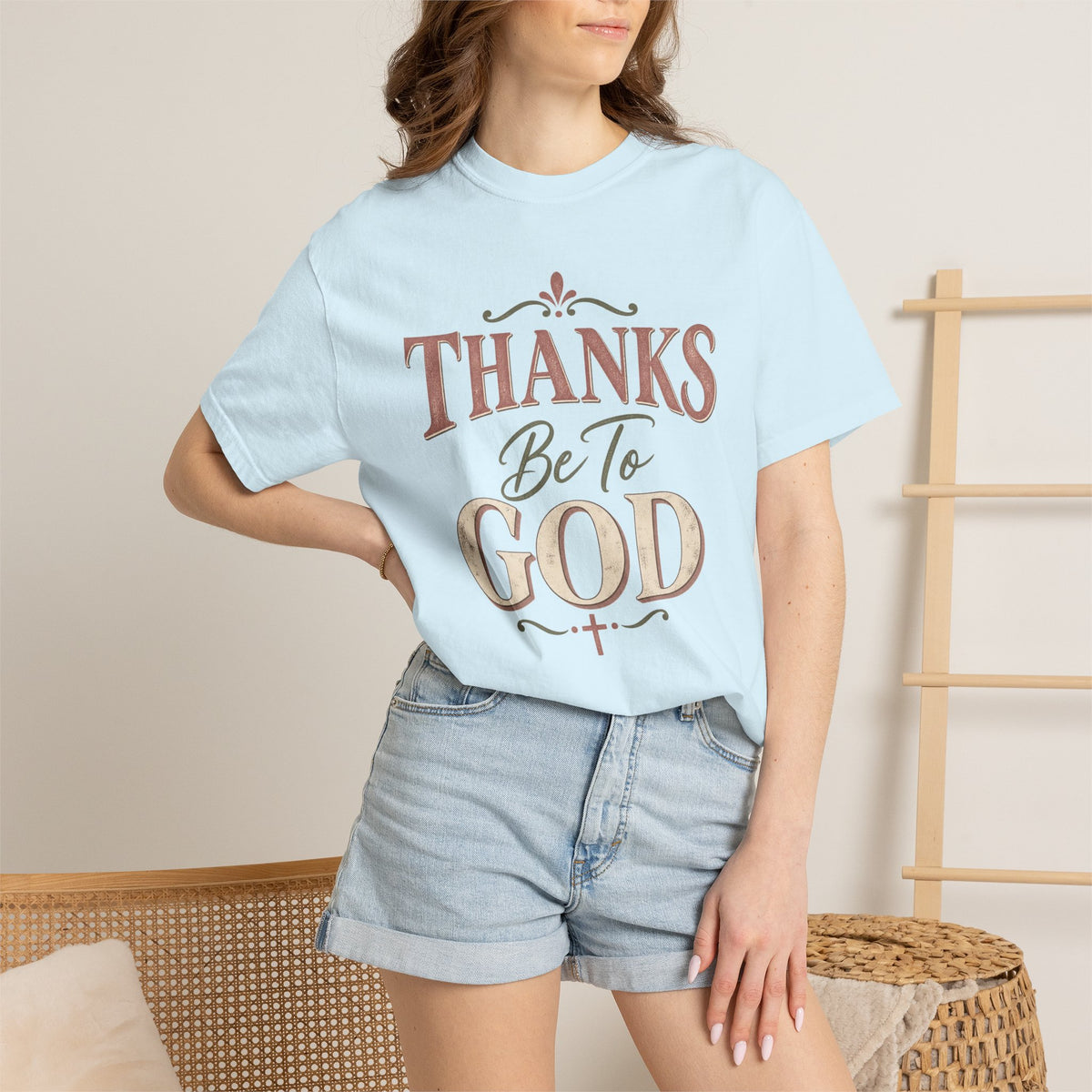 Thanks Be To God T-Shirt – Christian Faith Graphic Tee
