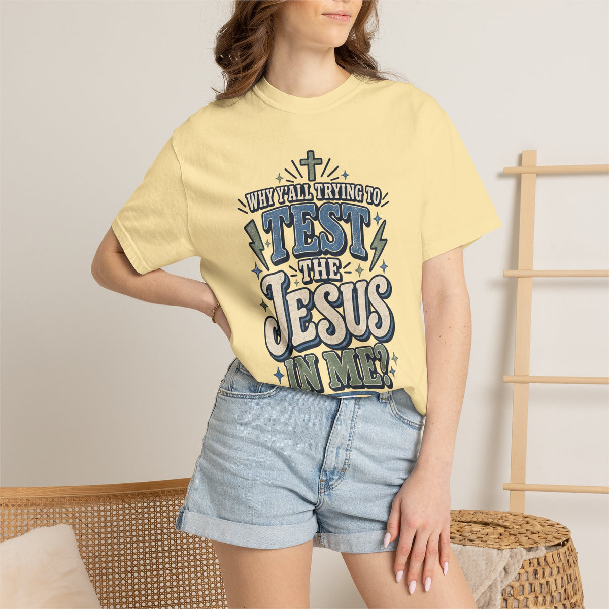 Why yall testing the Jesus in me T-shirt