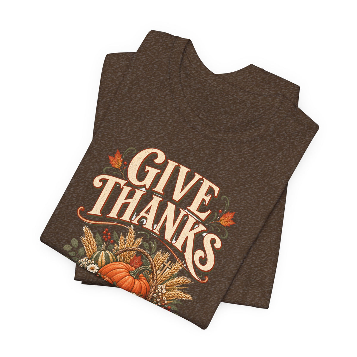 "Give Thanks in Every Season" Autumn Pumpkin T shirt