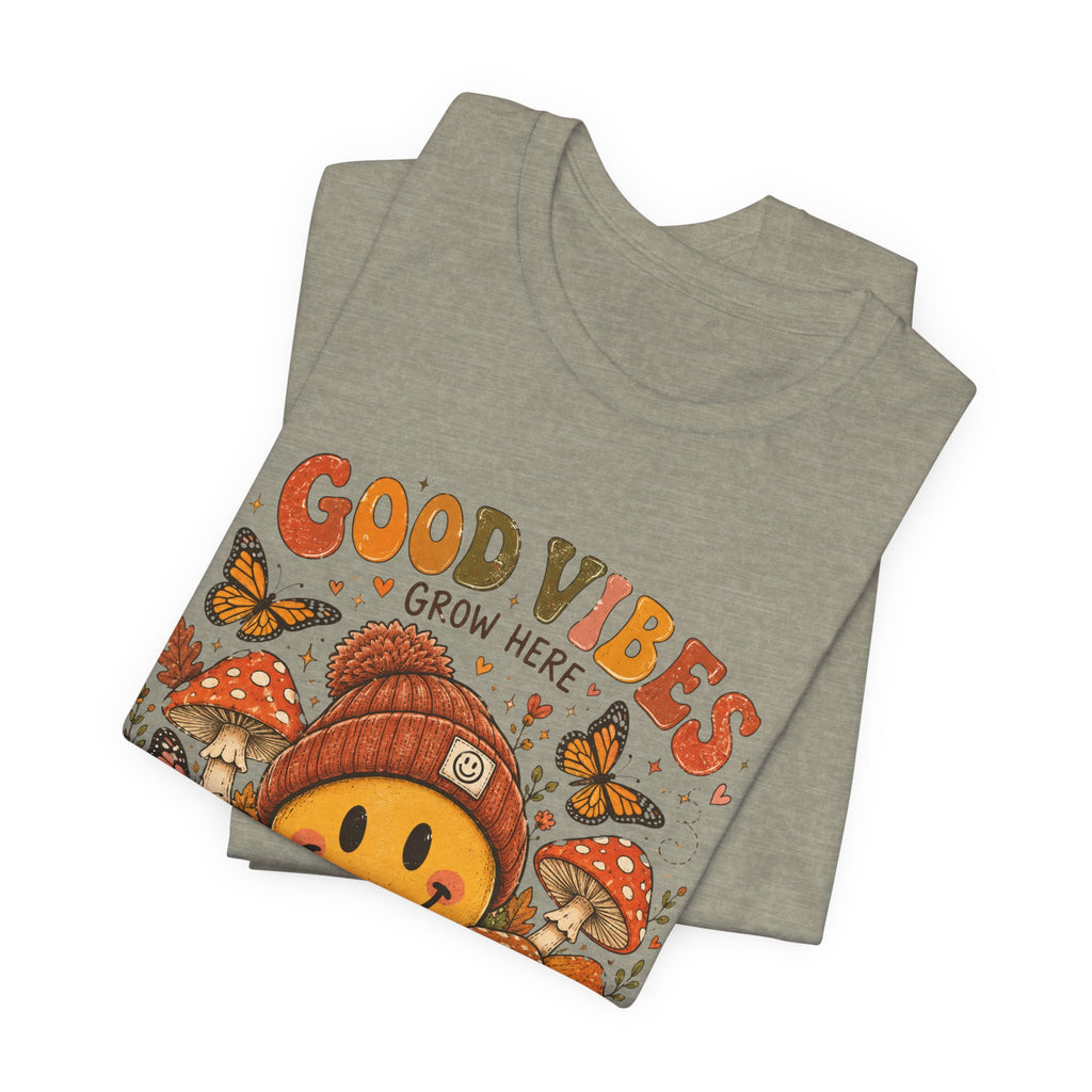 Good Vibes Grow Here Smiley Tee