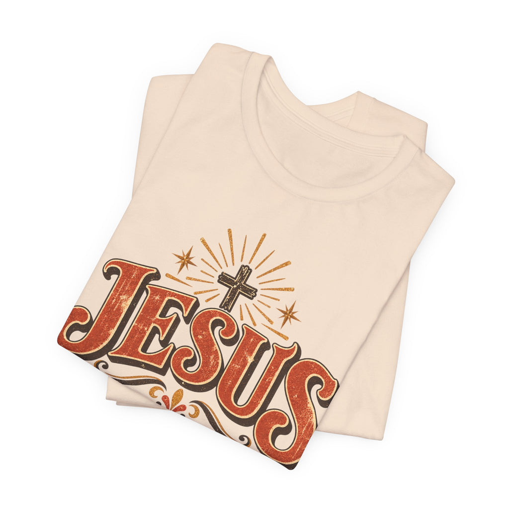 Jesus Vintage Cross T‑Shirt — Retro Faith Graphic Tee