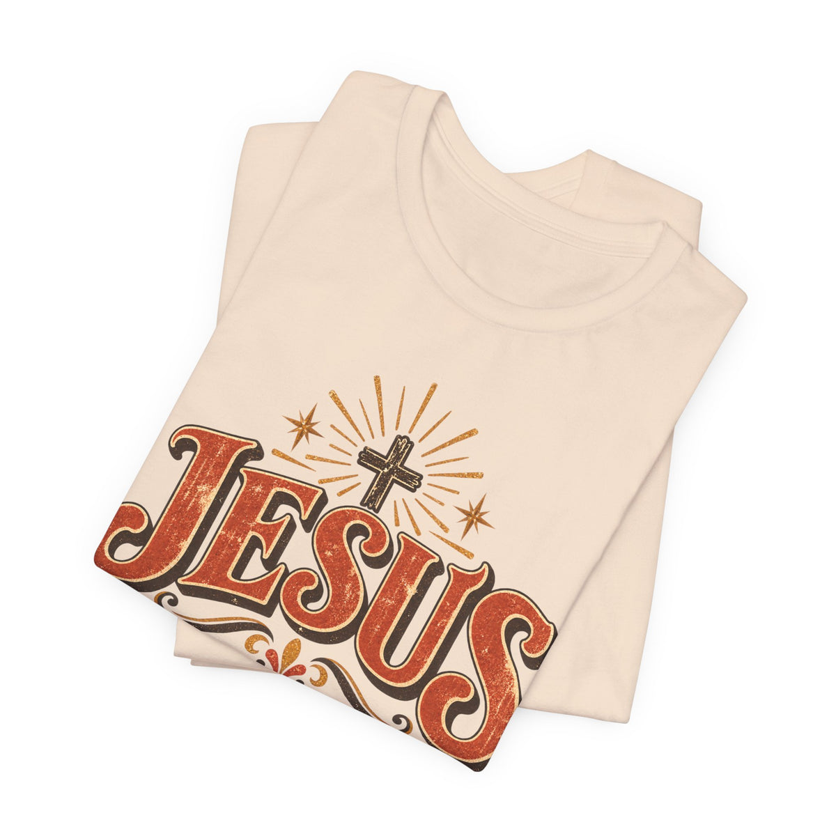Jesus Vintage Cross T‑Shirt — Retro Faith Graphic Tee