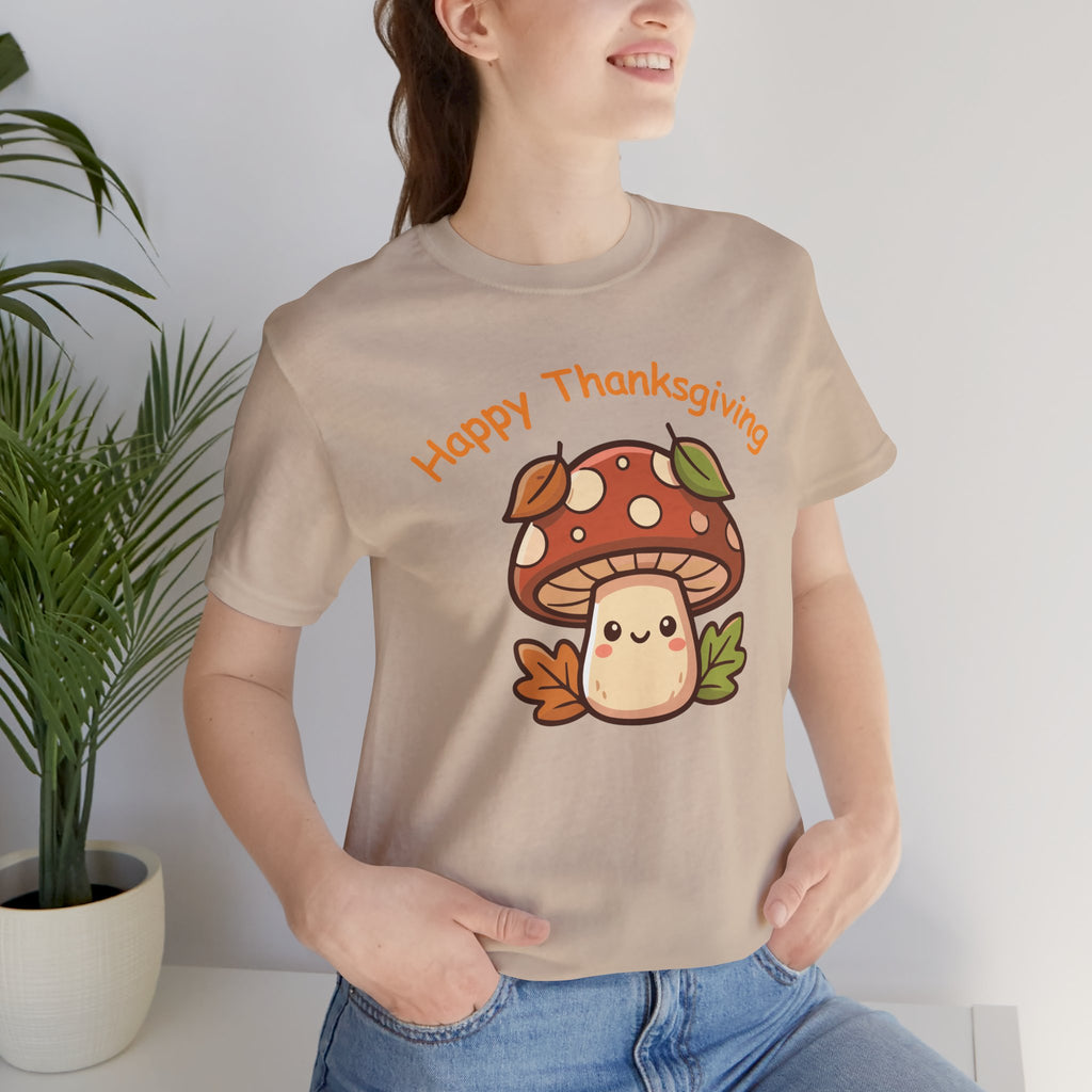 Happy Thanksgiving Cute Mushroom T-Shirt