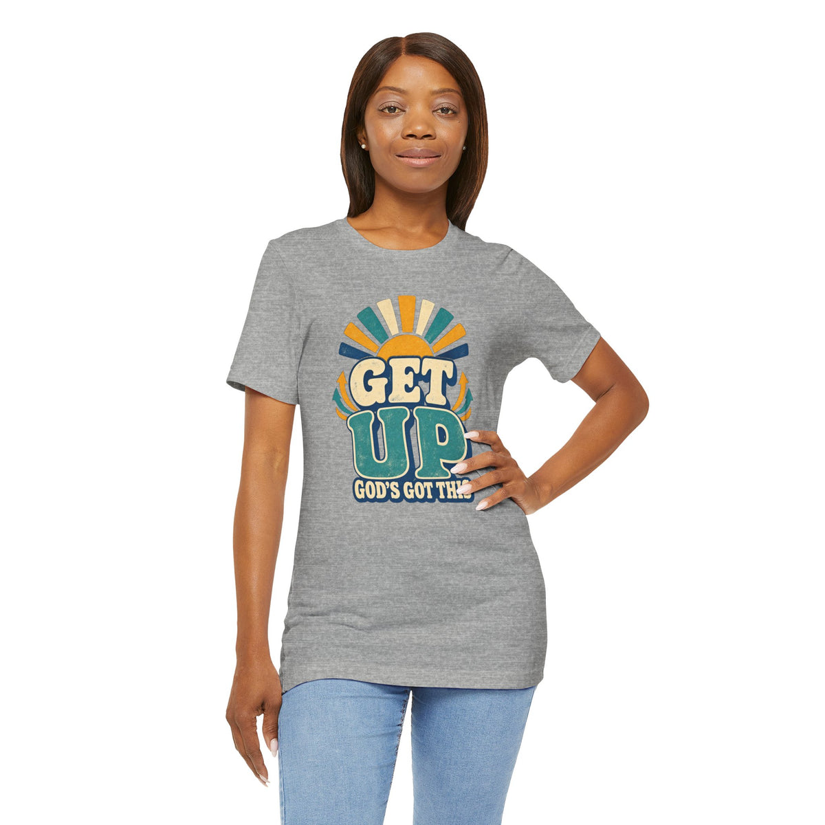 Get Up – Inspirational Christian T‑Shirt (“God's Got This”)