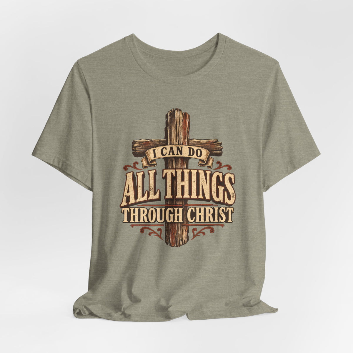 “I Can Do All Things Through Christ” Cross T shirt