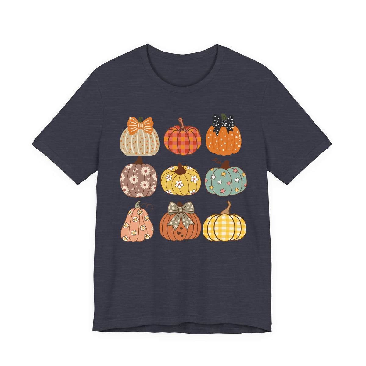 Fall Patchwork Pumpkins T-Shirt