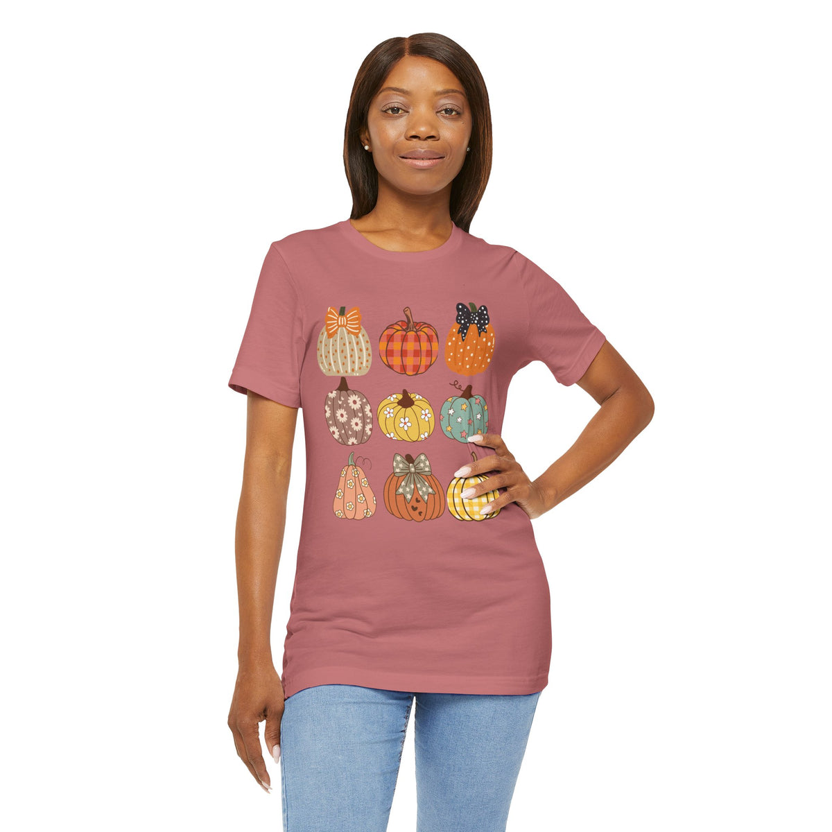 Cute Fall Pumpkins Graphic T-Shirt