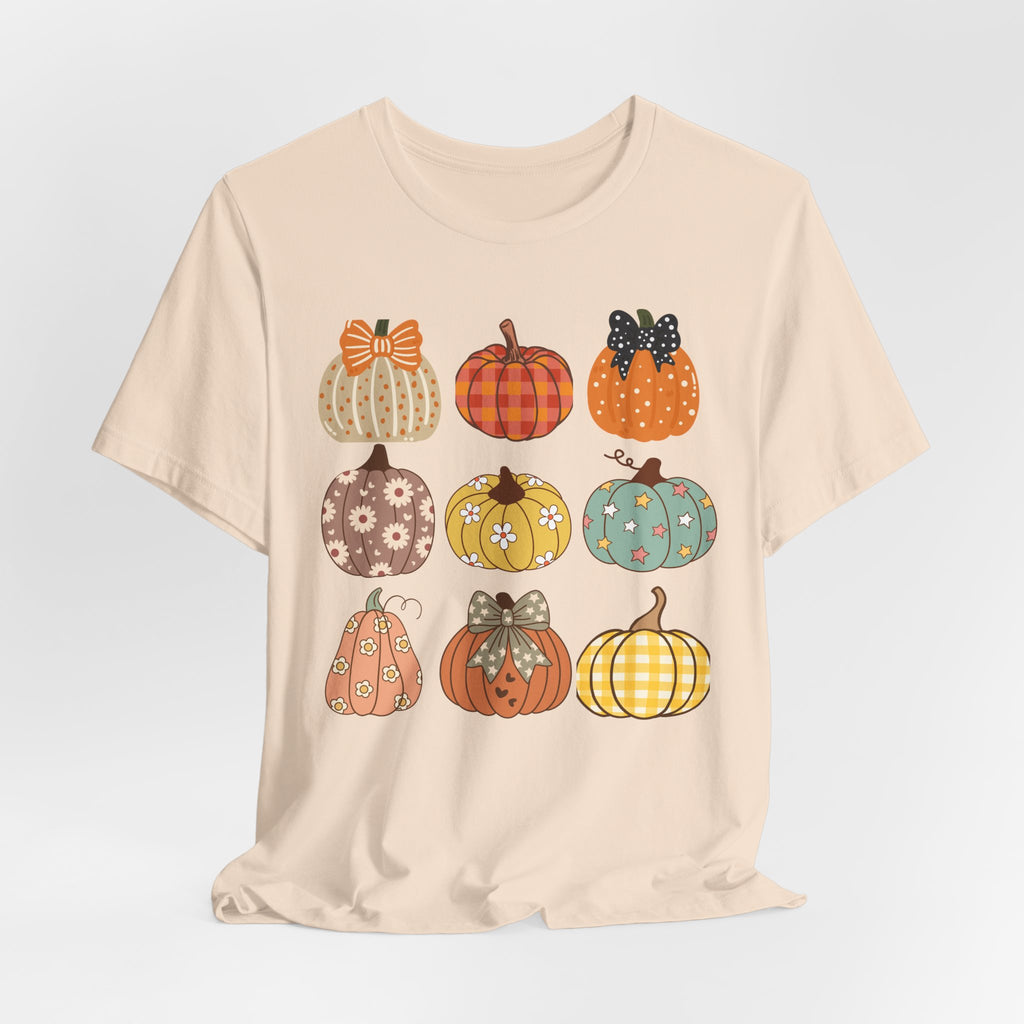 Fall Patchwork Pumpkins T-Shirt